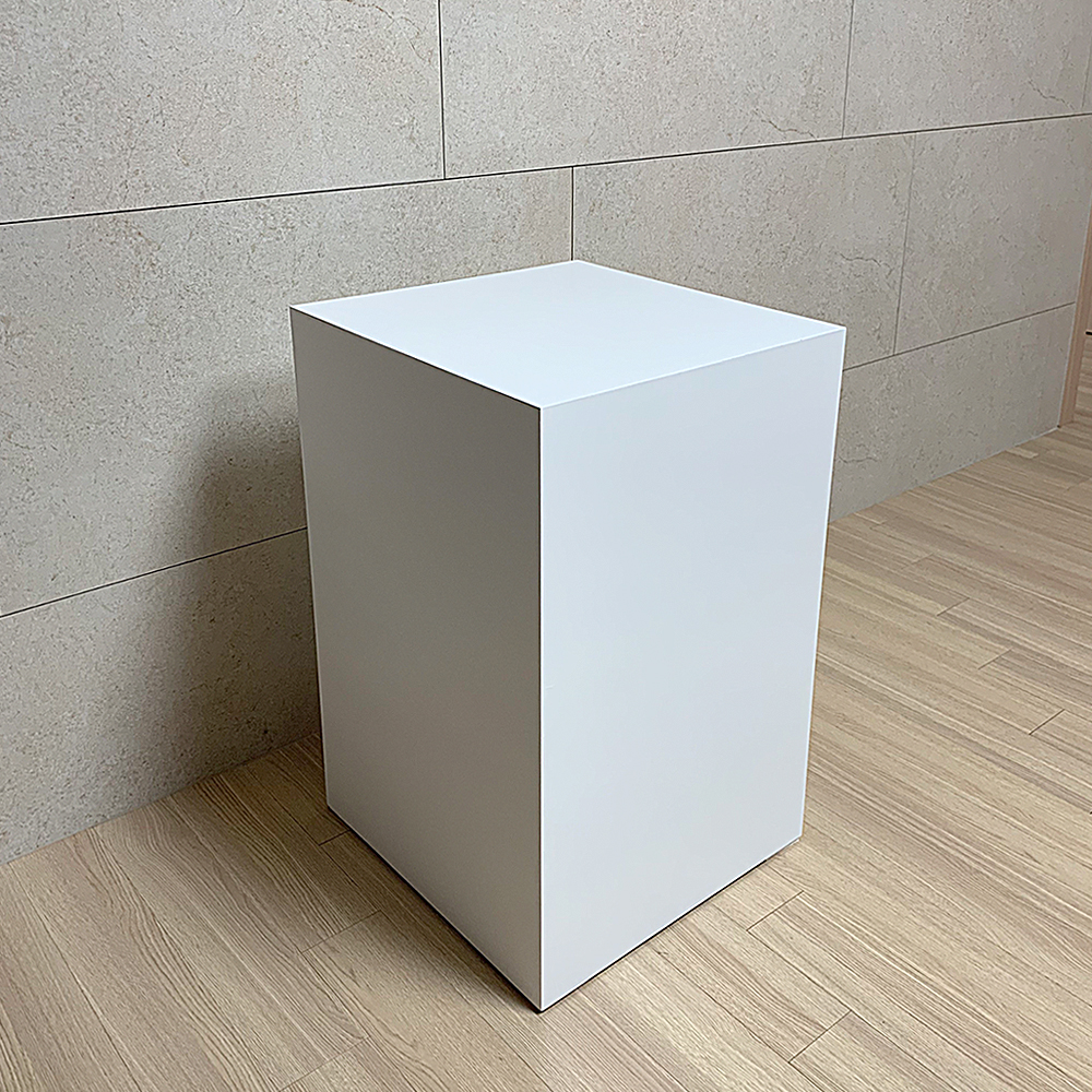 촬영소품 전시 다이 박스 제작 사각 디스플레이 박스 화이트 400x400x200 - 상세 이미지 3