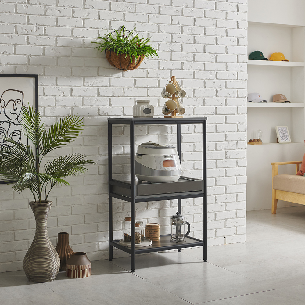 스코나 비지트 스틸 렌지대 주방 수납장 밥솥선반 정수기다이 부엌 틈새장