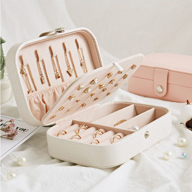 스토리빙 쥬얼리 보석함 미니 악세사리 보관함 귀걸이 목걸이 반지 보관