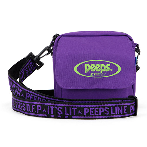 PEEPS Tiny Logo Cross Bag 미니크로스백 바이올렛 - 상품 이미지