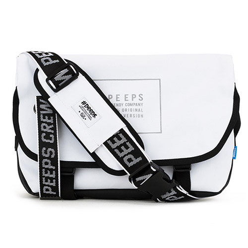 PEEPS Esential Messenger Bag 유스메신저백 Light_White