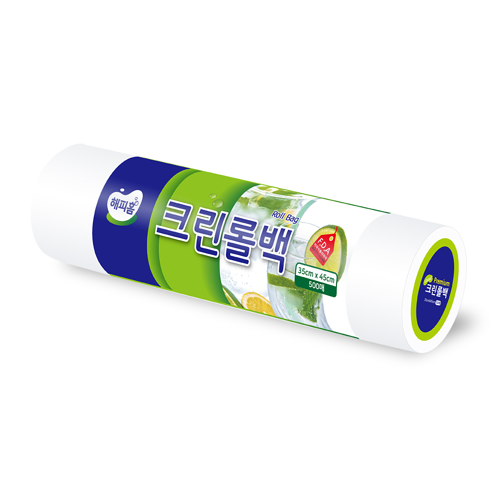 해피홈 크린롤백 일회용 위생비닐 롤백 500매 미니 중 대 특대 이미지 8
