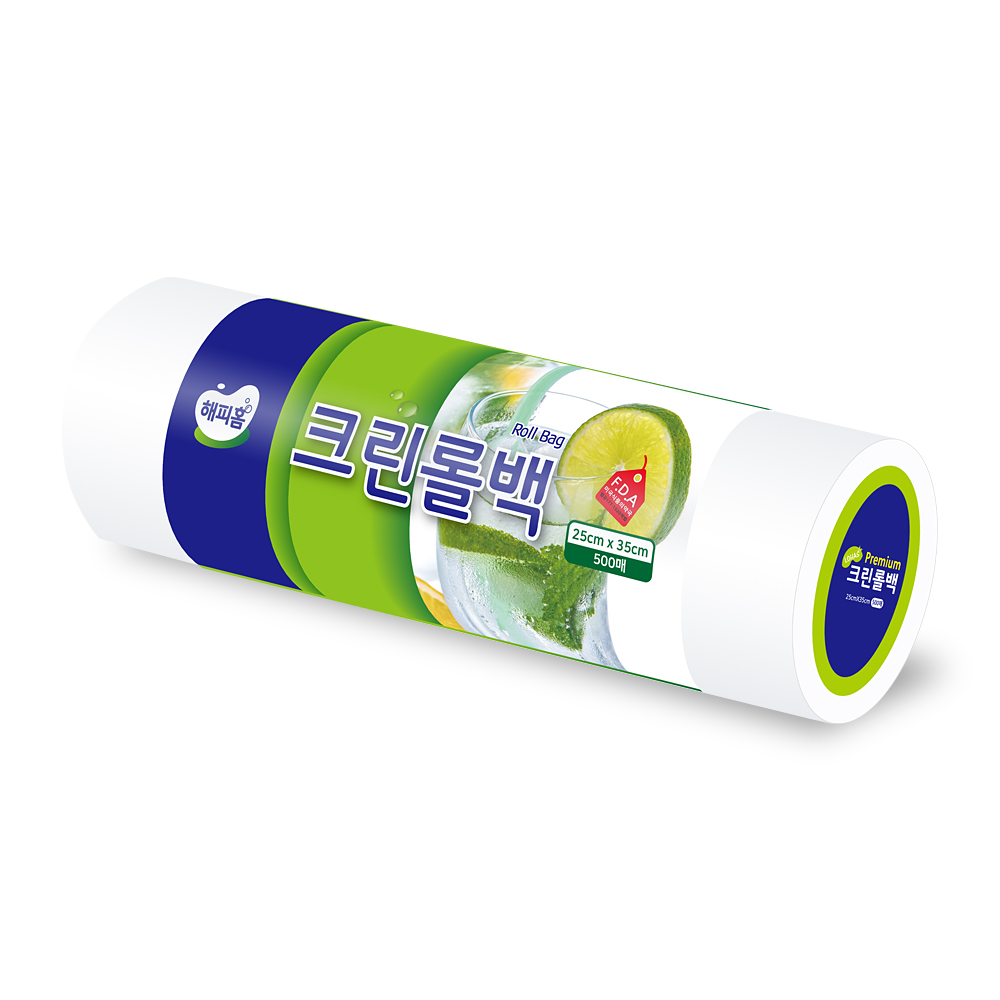 해피홈 크린롤백 일회용 위생비닐 롤백 500매 미니 중 대 특대 이미지 6
