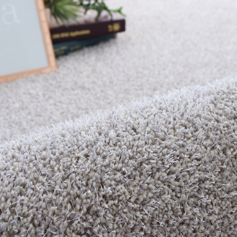 먼지없는 워셔블 장모 온감 러그 대형 거실 침실 원룸 루틴 그레이, 원형 200