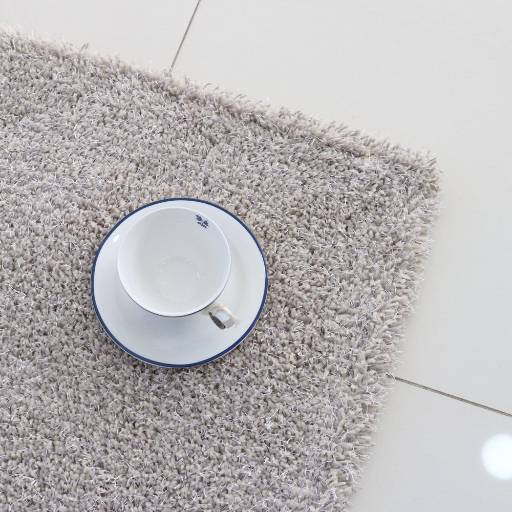 먼지없는 워셔블 장모 온감 러그 대형 거실 침실 원룸 루틴 그레이, 100x150