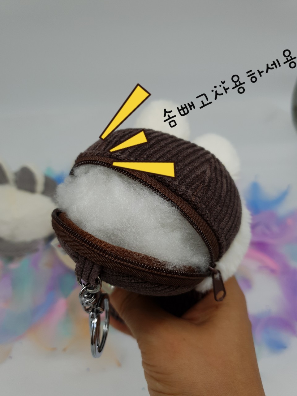 토끼모자 골프공파우치/티꽃이 보관라운딩용품 볼주머니 골프볼케이스 - 상세 이미지 4