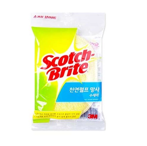 3M 천연 펄프 망사 수세미 (원형) NET-FO (1534) - 메인 이미지