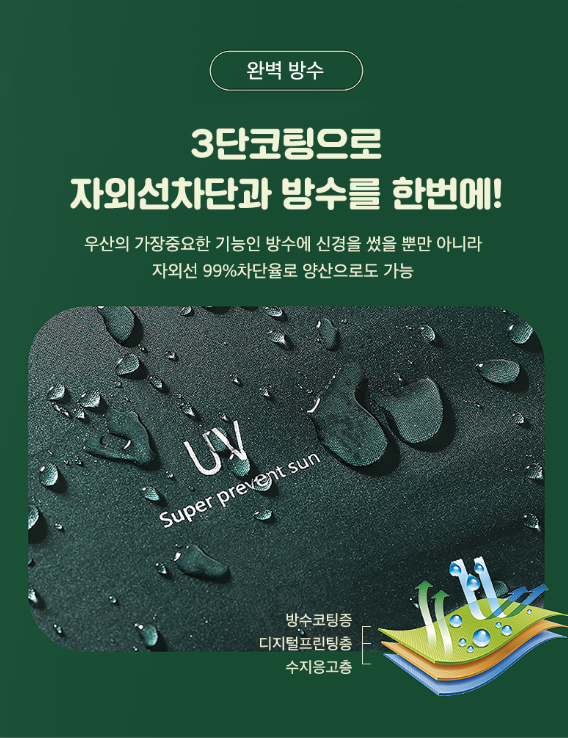 일상생활연구소 우산 3단 자동 접이식 답례품