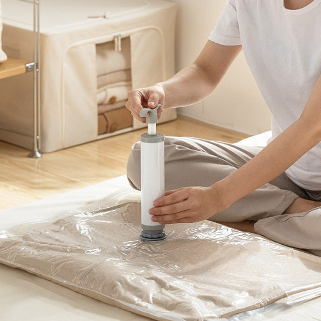 바람빠짐 없는 7겹 이불 의류 옷걸이 진공 압축팩 진공팩 소