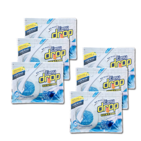 물에 녹는 이지드롭 변기크리너 리필브러쉬 6팩(72개) 약 18개월분