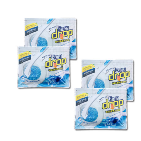 물에 녹는 이지드롭 변기크리너 리필브러쉬 4팩(48개) 약 12개월분