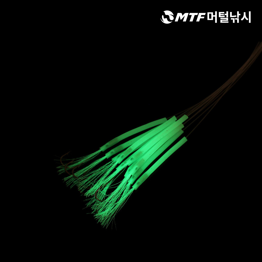 국산 키우라 야광틴실 갈치 묶음바늘 삶음줄 낚시바늘 - 상세 이미지 3