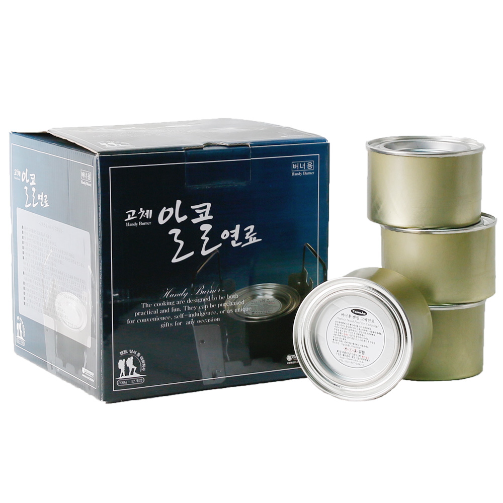 국산 뷔페 보온용 고체연료 250g 1캔 미니화로 캠핑 착화제 불쏘시개