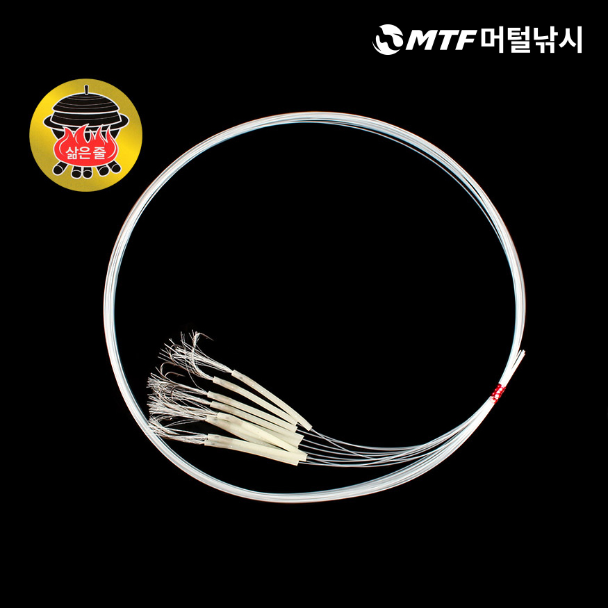 국산 키우라 야광틴실 갈치 묶음바늘 삶음줄 낚시바늘 - 상품 이미지