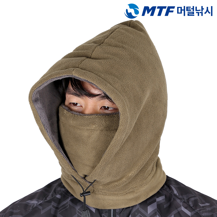 따뜻한 극세사 융기모 후드 넥워머 방한 겨울 낚시 모자 - 상세 이미지 4