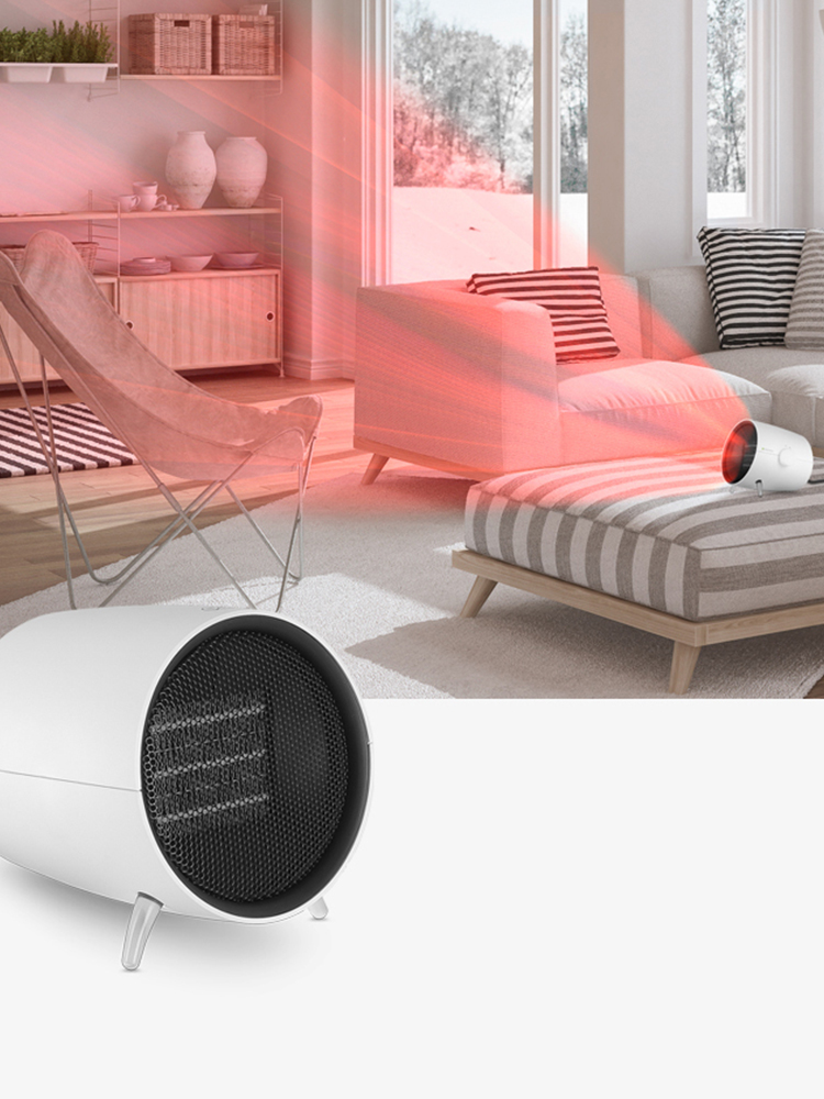 퓨어코치 CH1000W 세라믹 PTC 미니 전기온풍기 사무실 가정용