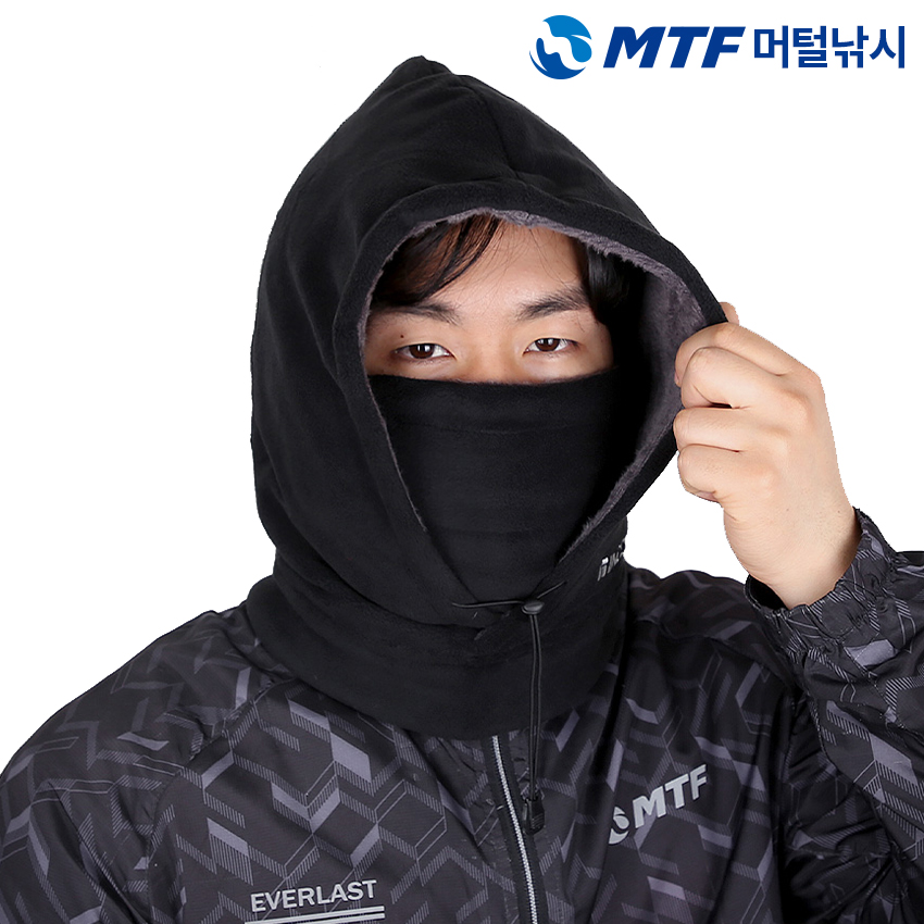따뜻한 극세사 융기모 후드 넥워머 방한 겨울 낚시 모자 - 상품 이미지