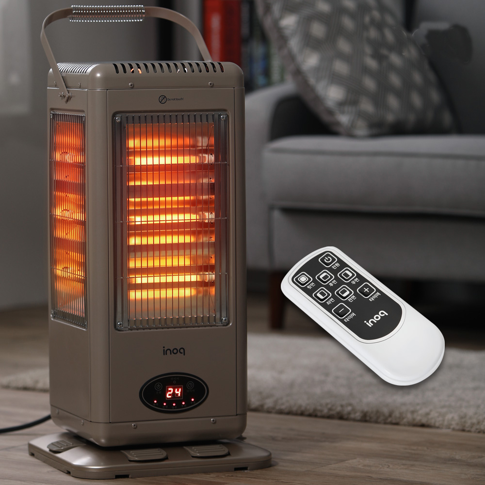 사무실 가정용 발터치 오방난로 리모컨