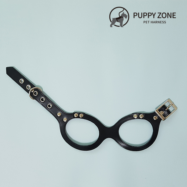 국산 강아지 가죽하네스 X 소형견 중형견 오리지날 안경하네스 이미지 4