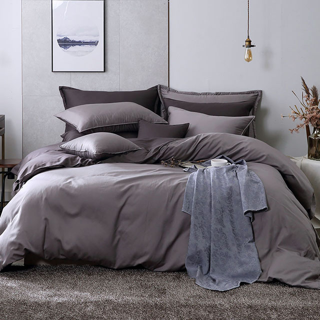 이스턴킹침구 호텔식 차렵이불 텐셀모달면 밴딩패드 라켈 그레이 간절기 EK이불커버세트