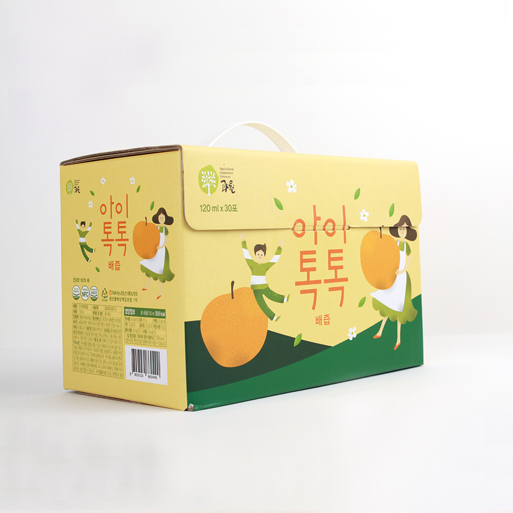 찬이네과수원 아이톡톡 배즙 스파우트 120ml 30포 배100프로 착즙주스 이미지 6