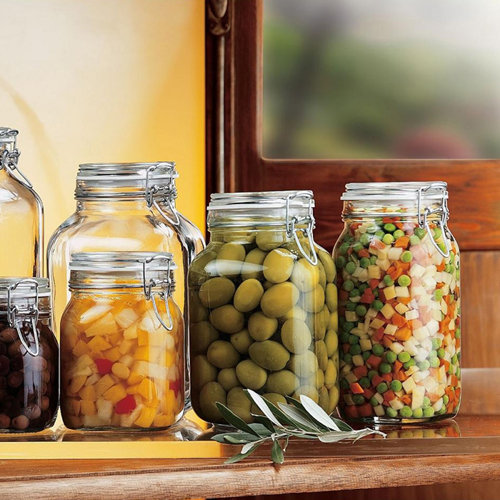 보르미올리 피도 유리용기 밀폐유리병 담금주 피클 발효용기 2L / 3L / 4L / 5L