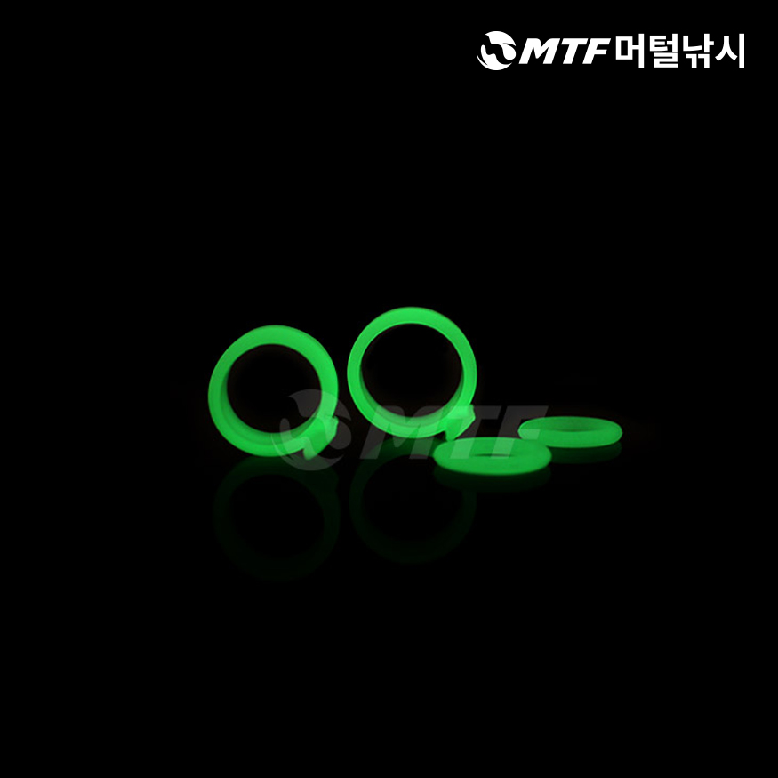 국산 현우 낚시대 실리콘 야광 줄감기 O링 줄감개 - 상세 이미지 2