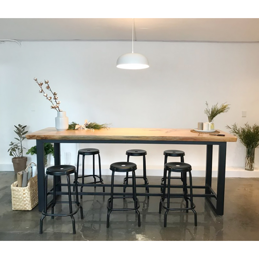 [뉴송 우드슬랩] 오피스 테이블 / H다리  오피스책상 (홈카페 스타벅스테이블)