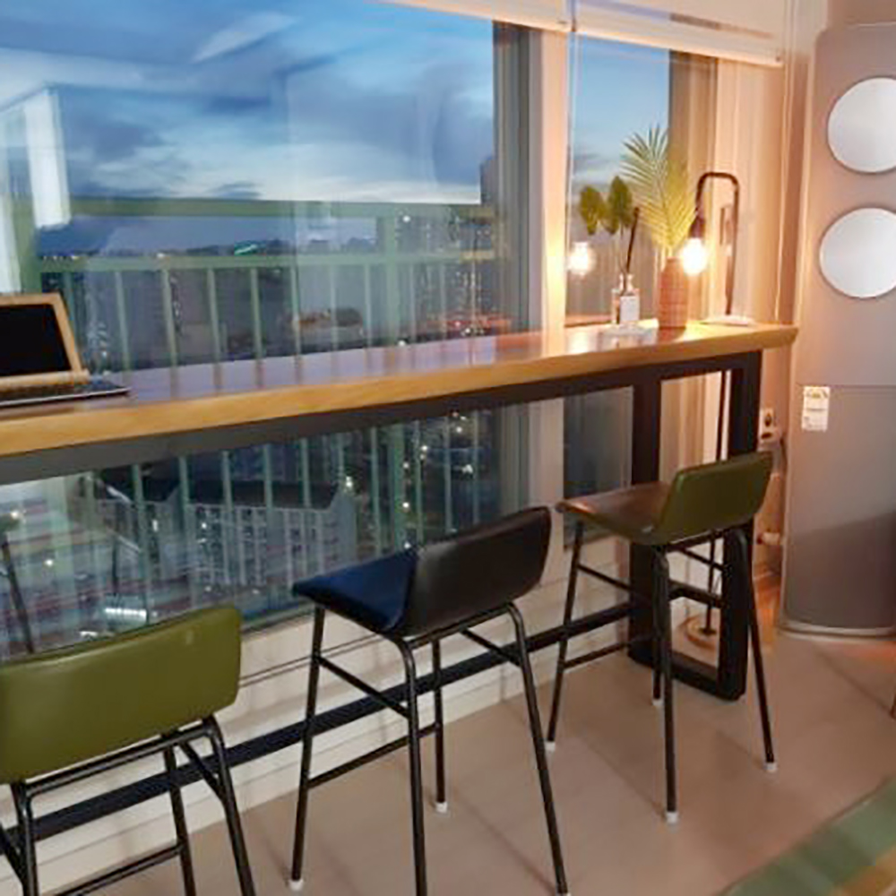 옐로우라이트 스타벅스 홈바테이블 원목 다이닝 카페 식탁 테이블