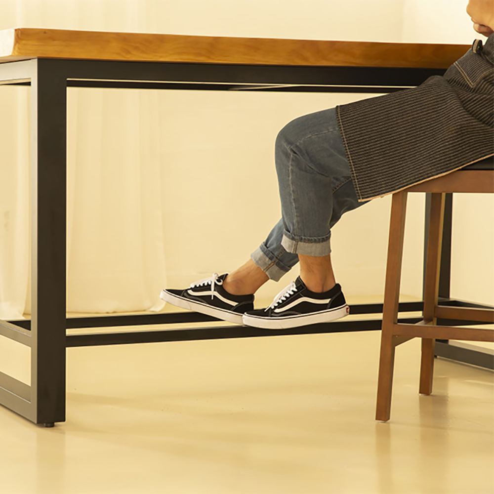 [뉴송 우드슬랩] 오피스 테이블 / H다리  오피스책상 (홈카페 스타벅스테이블)