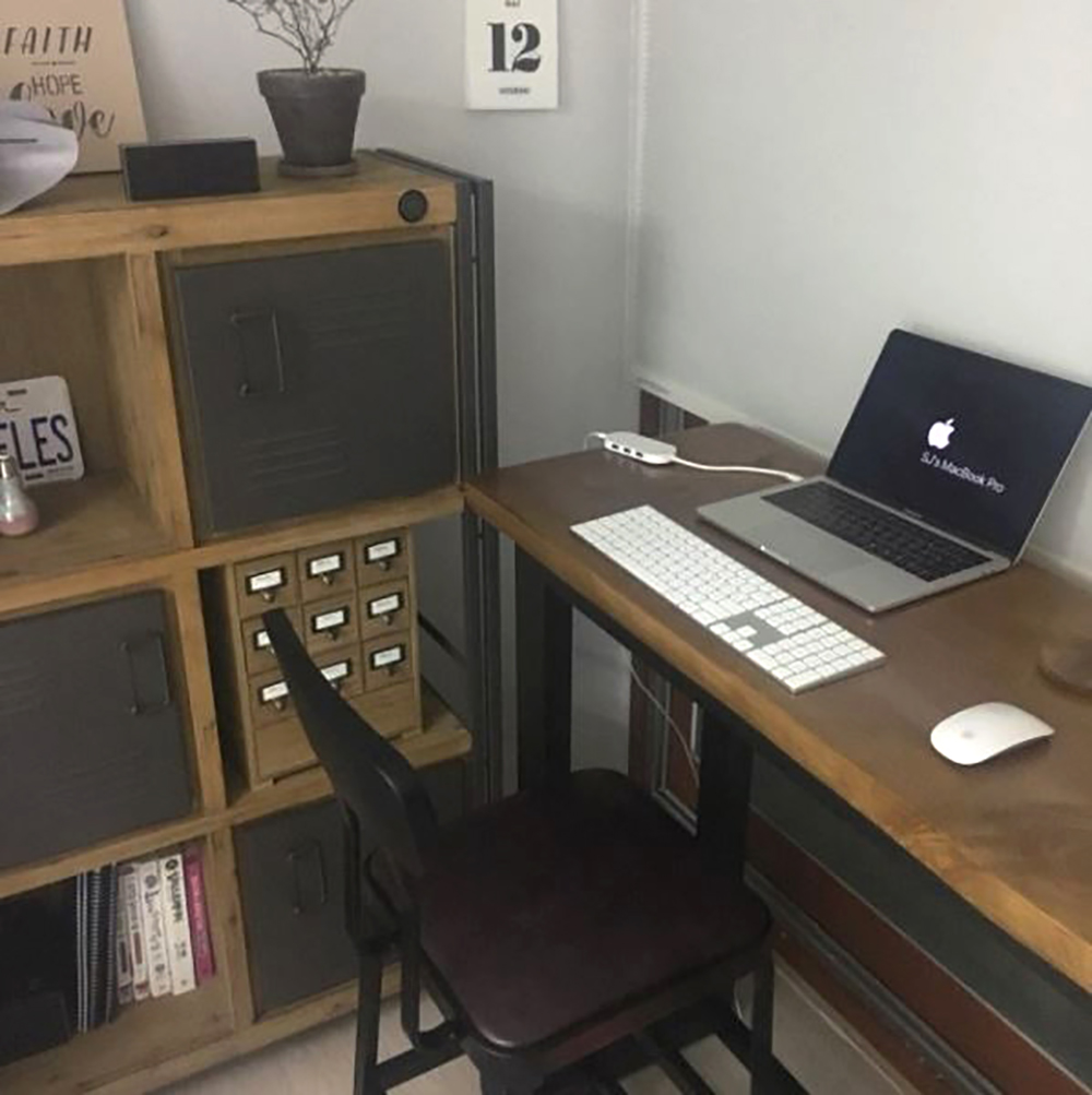 옐로우라이트 스타벅스 홈바테이블 원목 다이닝 카페 식탁 테이블