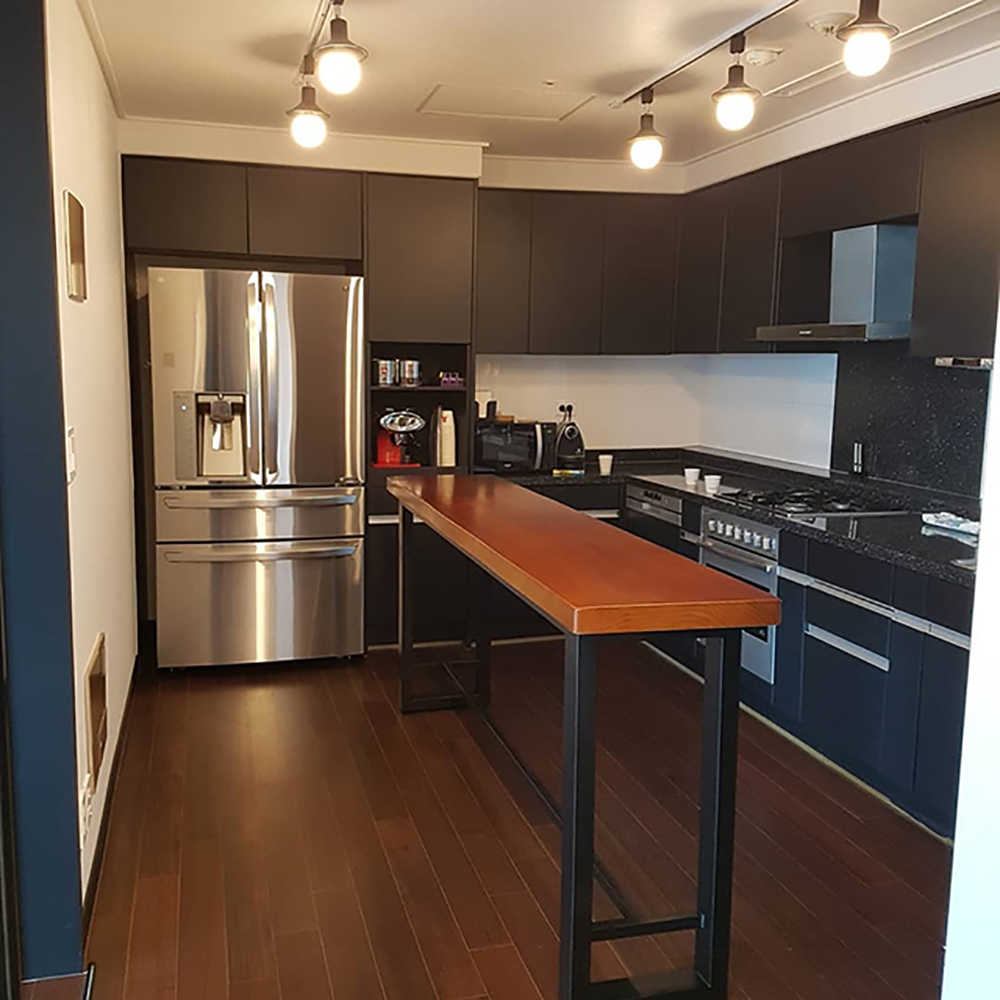 옐로우라이트 스타벅스 홈바테이블 원목 다이닝 카페 식탁 테이블