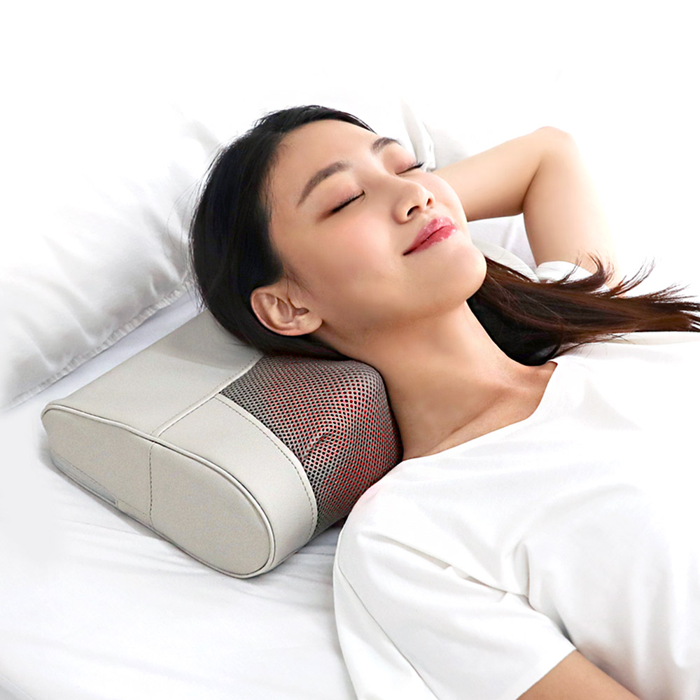 오아 굿모닝 베개 마사지기 무선 안마기 목 어깨 안마 온열 쿠션 마사지 기계 승모근 선물