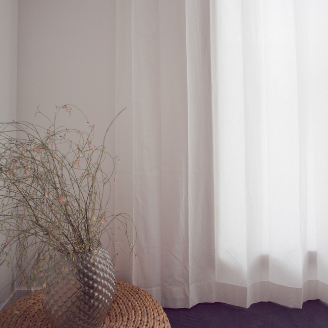 바이아미 소프트 광목 무지 순면 안방 커튼 아이방