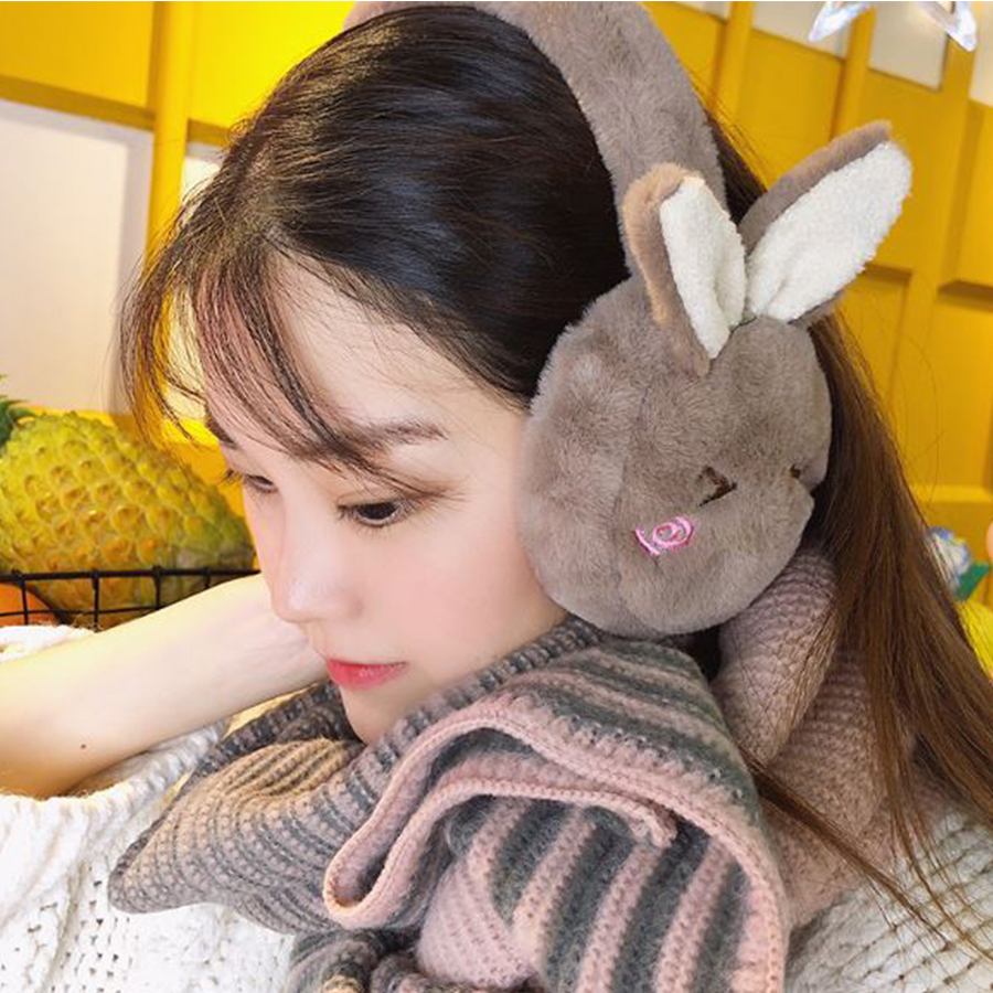 키즈트리 겨울 따뜻한 방한 깜찍 토끼 귀마개 ET-21 이미지 6