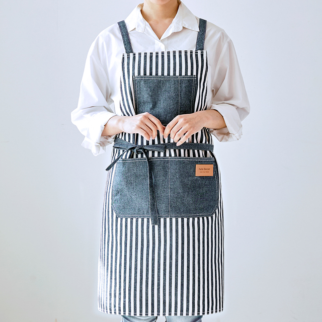 팜데코 스트라이프 플로리스트 앞치마 바리스타