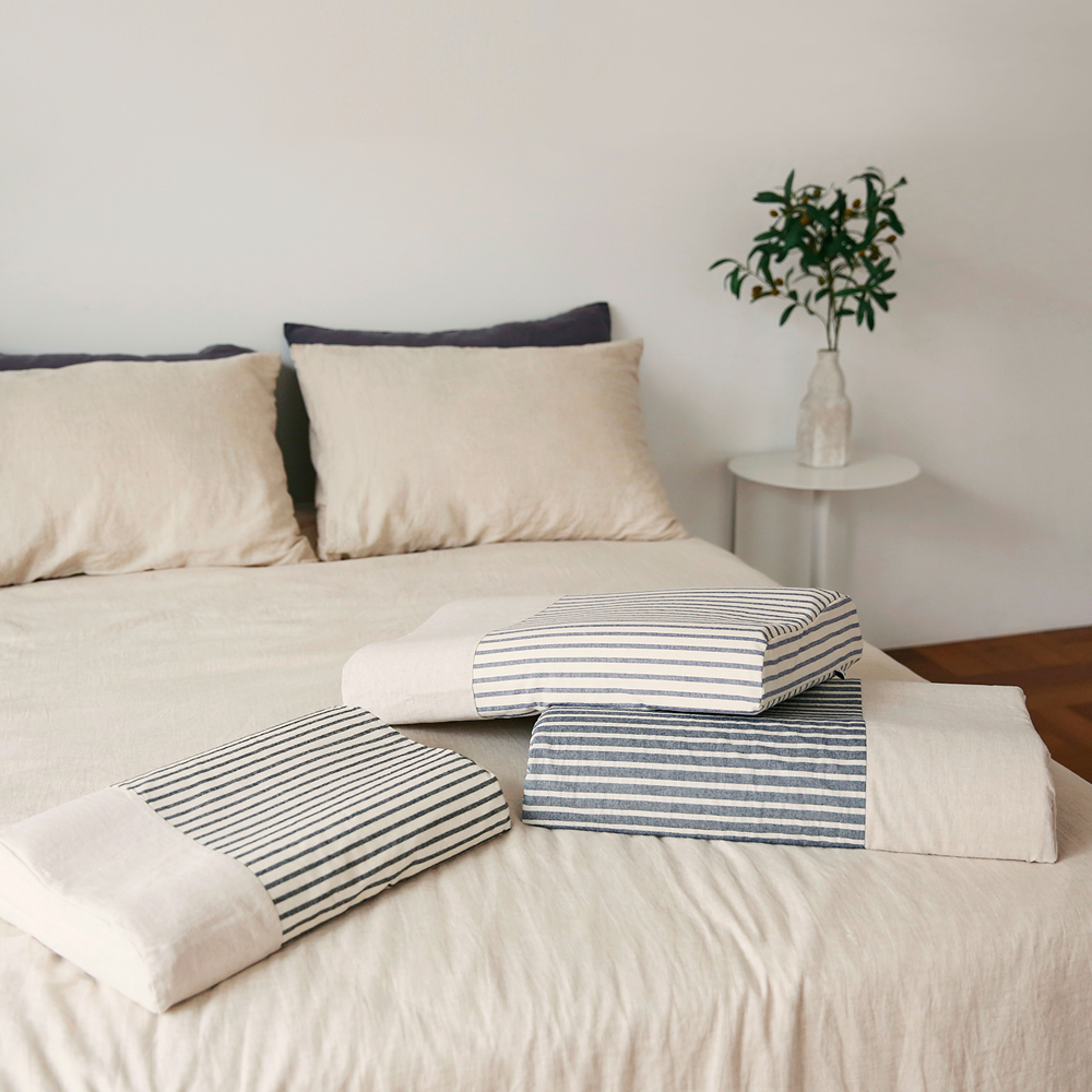 프로젝트쉼, 천연 라텍스 경추 기능성 수면 숙면 베개 스몰 커버세트