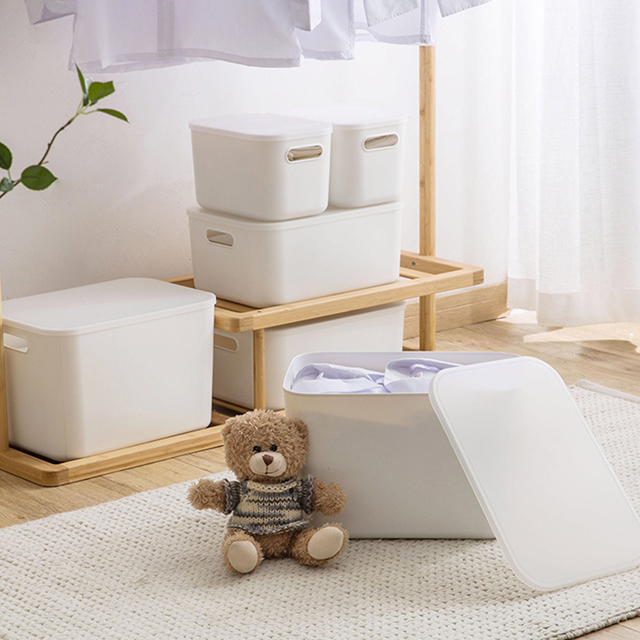 코드86 수납 바구니 옷 장난감 팬트리 플라스틱 바스켓 손잡이형 8L