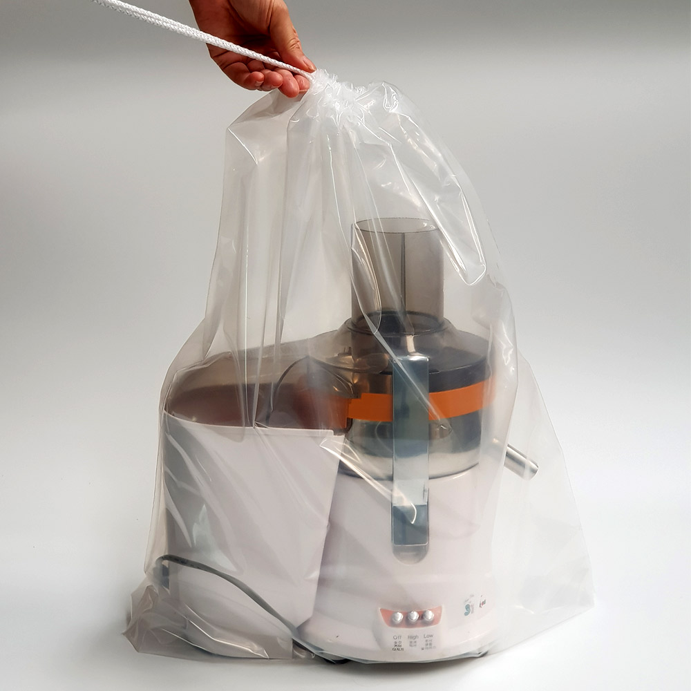 끈다리 50x60cm 1장 대형비닐봉투 투명 큰 끈조임 봉지 5호 - 상세 이미지 4