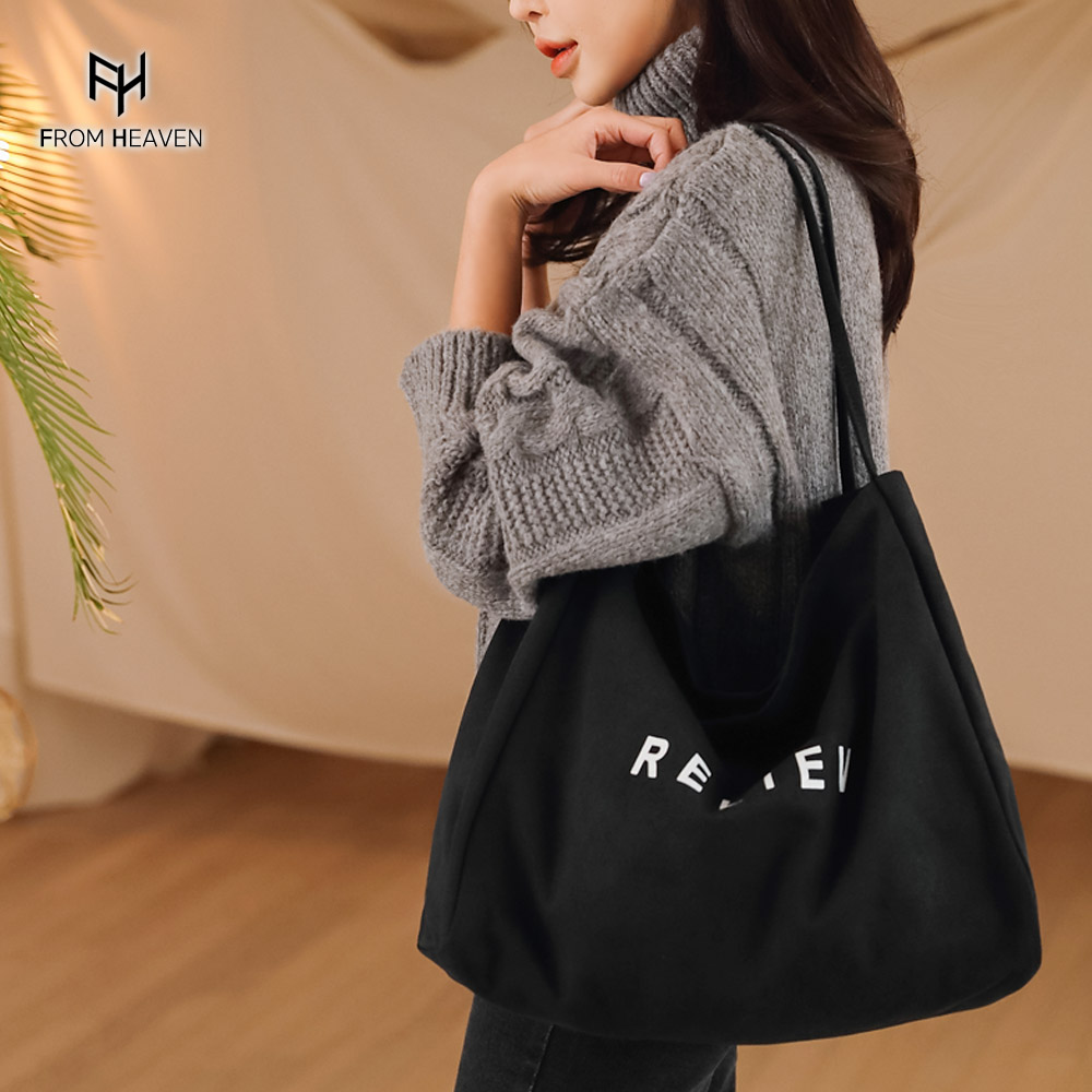 라분 숄더 에코백 컨버스가방 쇼퍼백 큰가방 - 상품 이미지