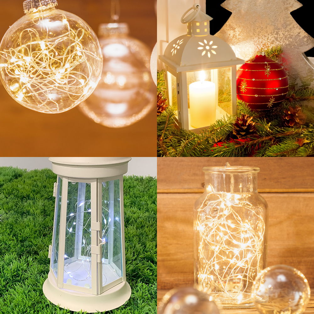 와이어 조명 와인병 전구 파티라이트 캠핑 알전구 단추 건전지 코르크와이어 20구 노란빛