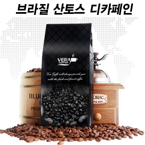베라 원두커피 브라질(디카페인) 홀빈, 200g, 1개 - 메인 이미지