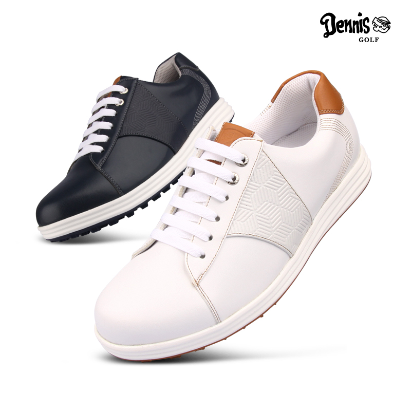 데니스골프 투어 레트로 스파이크리스 남성 골프화