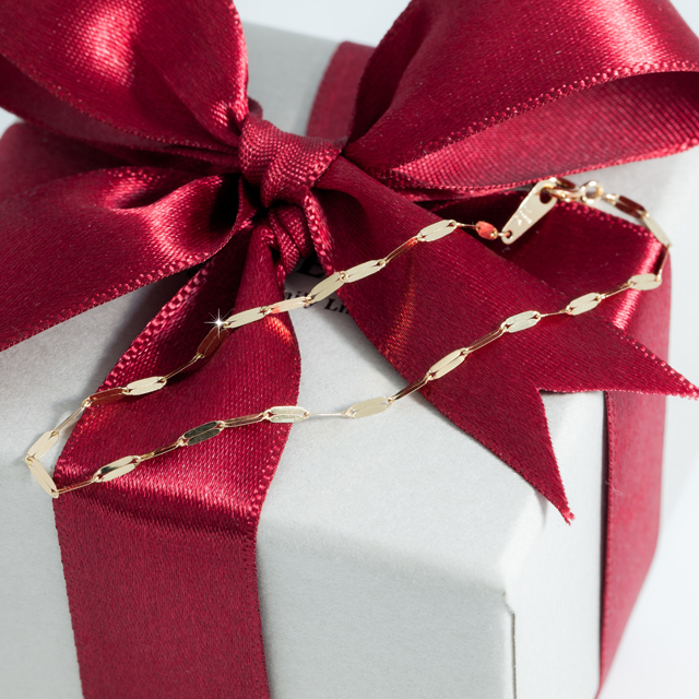 14k 레몬 체인 금 팔찌