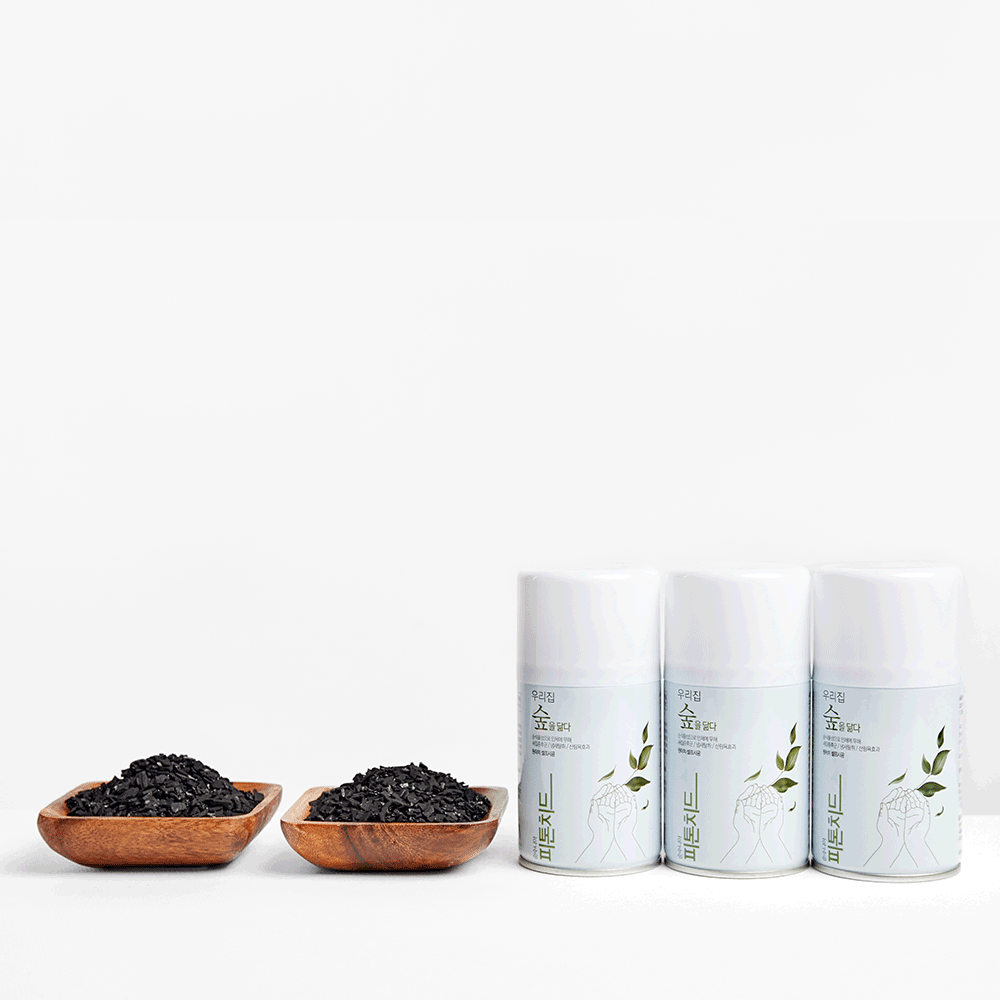 화목한가정 셀프 새집증후군제거제 30평형 패키지 (5kg2개+원터치피톤치드캔3개+위생키트1개)