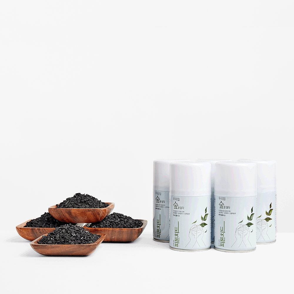 화목한가정 셀프 새집증후군제거제 50평형 패키지 (5kg4개+원터치피톤치드캔5개+위생키트1개)