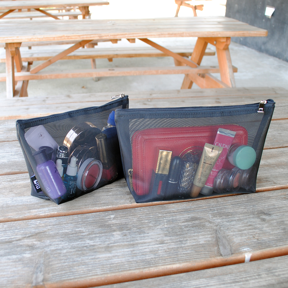 삼각 사각 메쉬 파우치 미니 다용도 여행용 정리 화장품