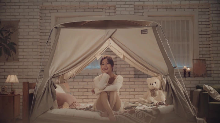 [따수미 시그니처 텐트의 돔형 구조]