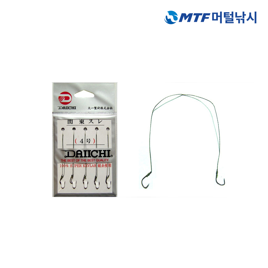다이치 2본 묶음 민물 낚시 무미늘 바늘 - 상세 이미지 4