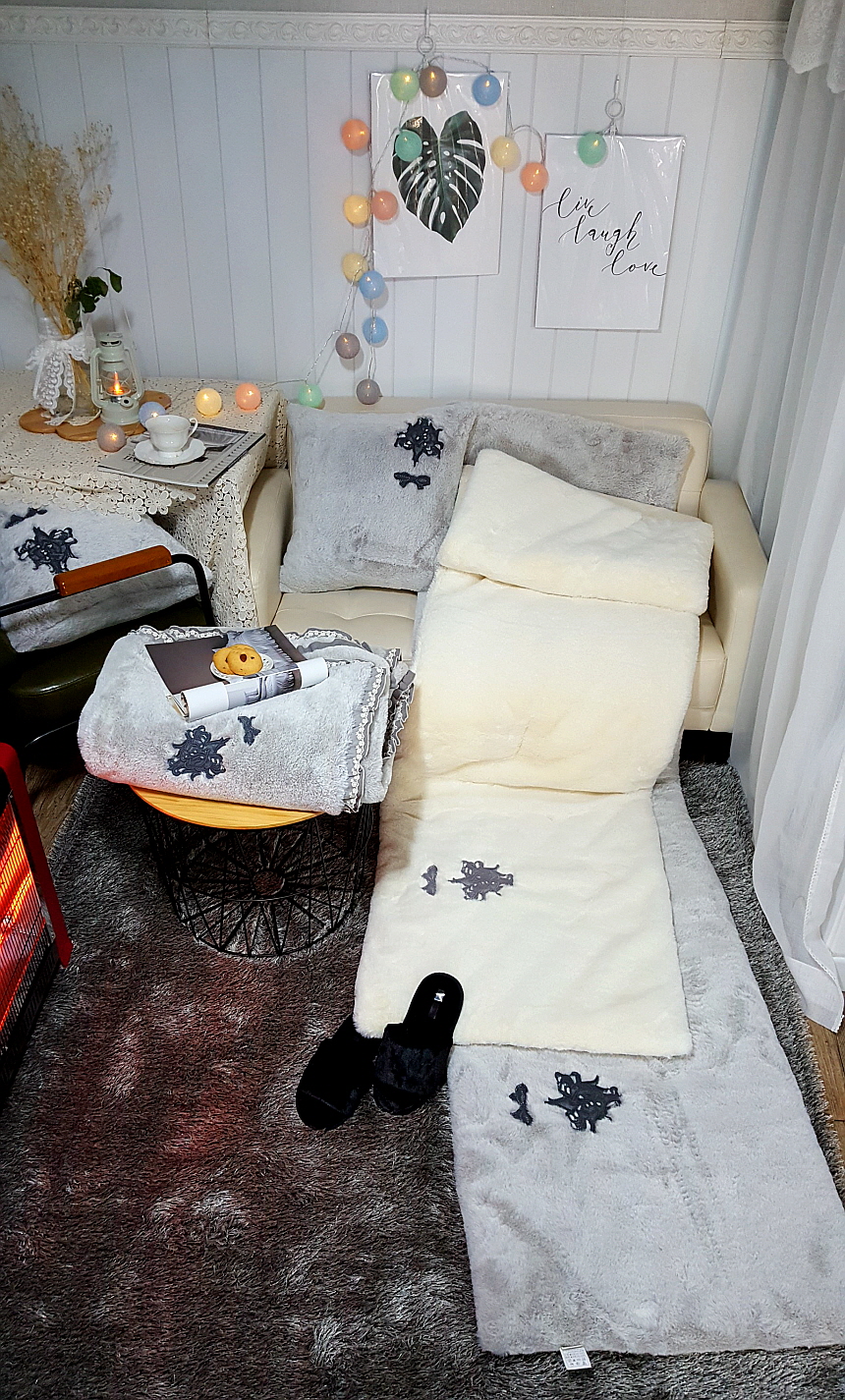 마가렛 겨울 극세사쇼파패드 3인용 4인용 돌쇼파패드 소파커버제작